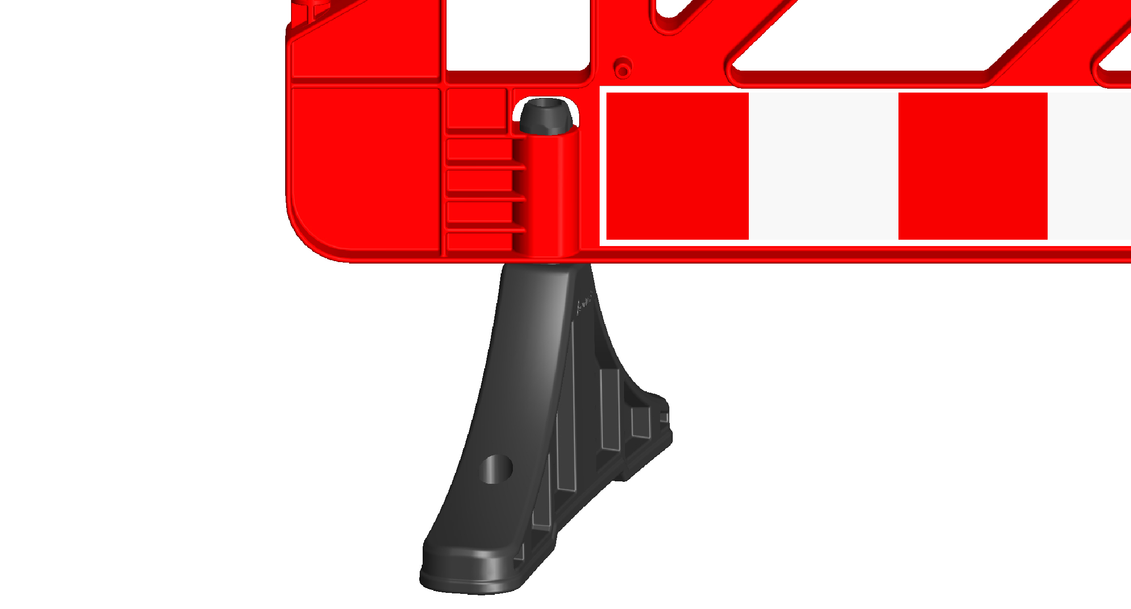 ATE 12510 - Gard Semnalizare Lucrari, 150x100 cm, Roșu_2
