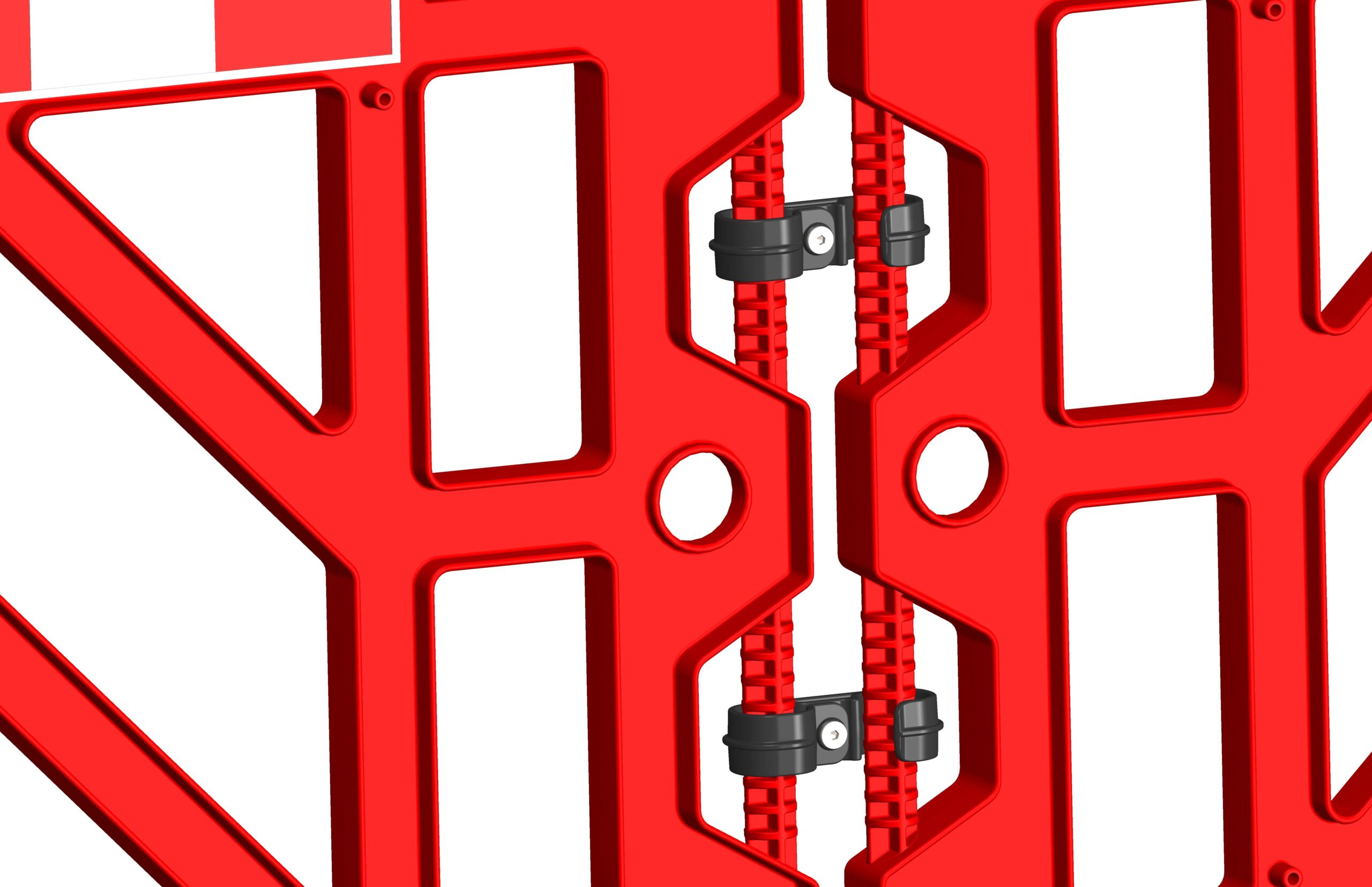 ATE 12510 - Gard Semnalizare Lucrari, 150x100 cm, Roșu_3