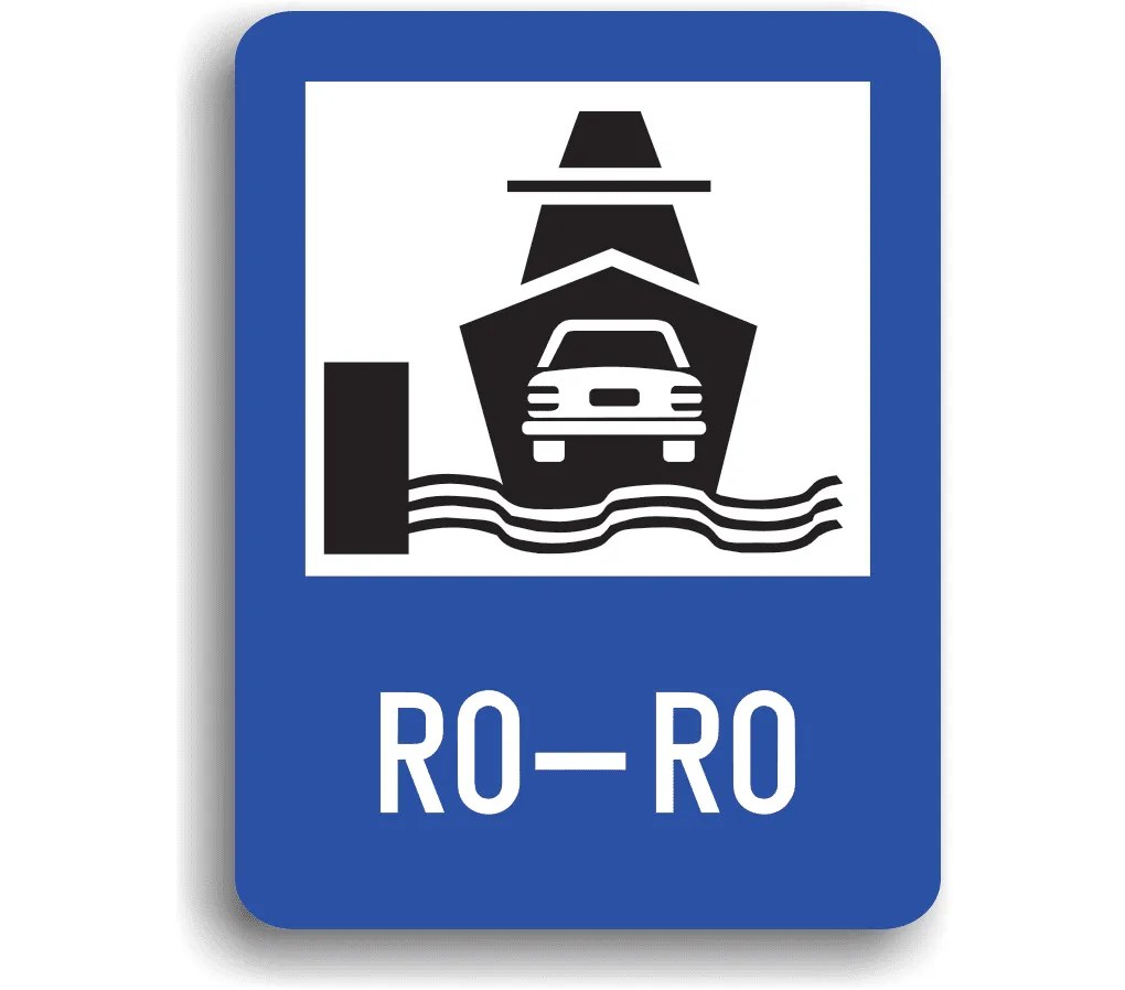 Îmbarcare pe ferry-boat, indicatoare rutiere