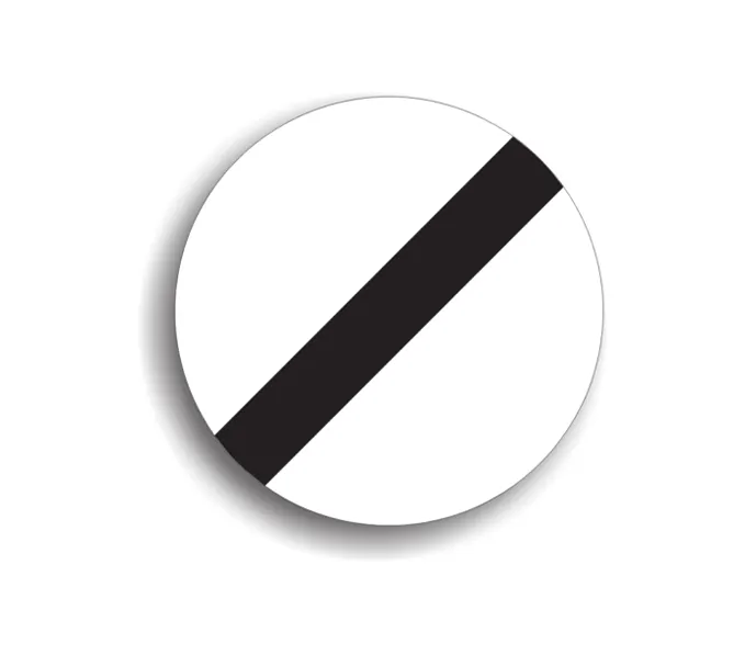 C33 - Sfârșitul tuturor restricțiilor (Ø60 cm - CLASA I)