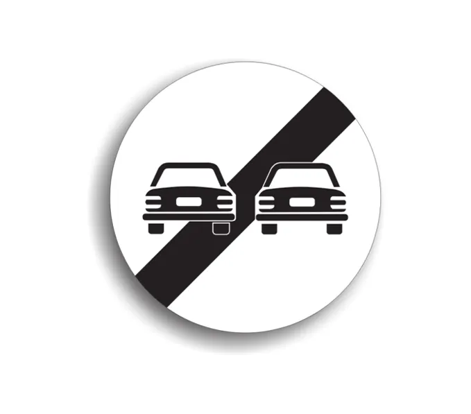 C35 - Sfârșitul interzicerii de a depăși (Ø60 cm - CLASA I)