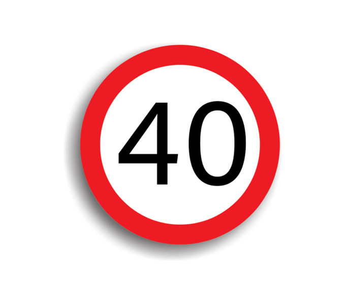 C27 - Limitare de viteză 40 km/h (Ø60 cm - CLASA I)