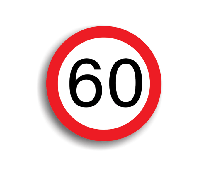 C27 - Limitare de viteză 60 km/h (Ø60 cm - CLASA I)