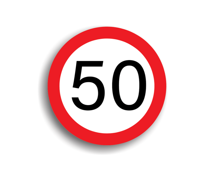 C27 - Limitare de viteză 50 km/h (Ø60 cm - CLASA I)
