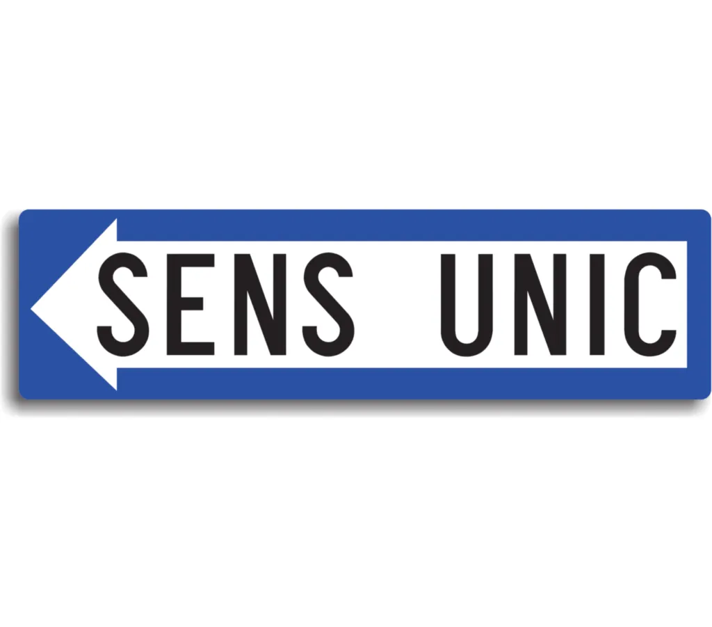 G5 - Sens unic, Stânga (120x33 cm - CLASA I)