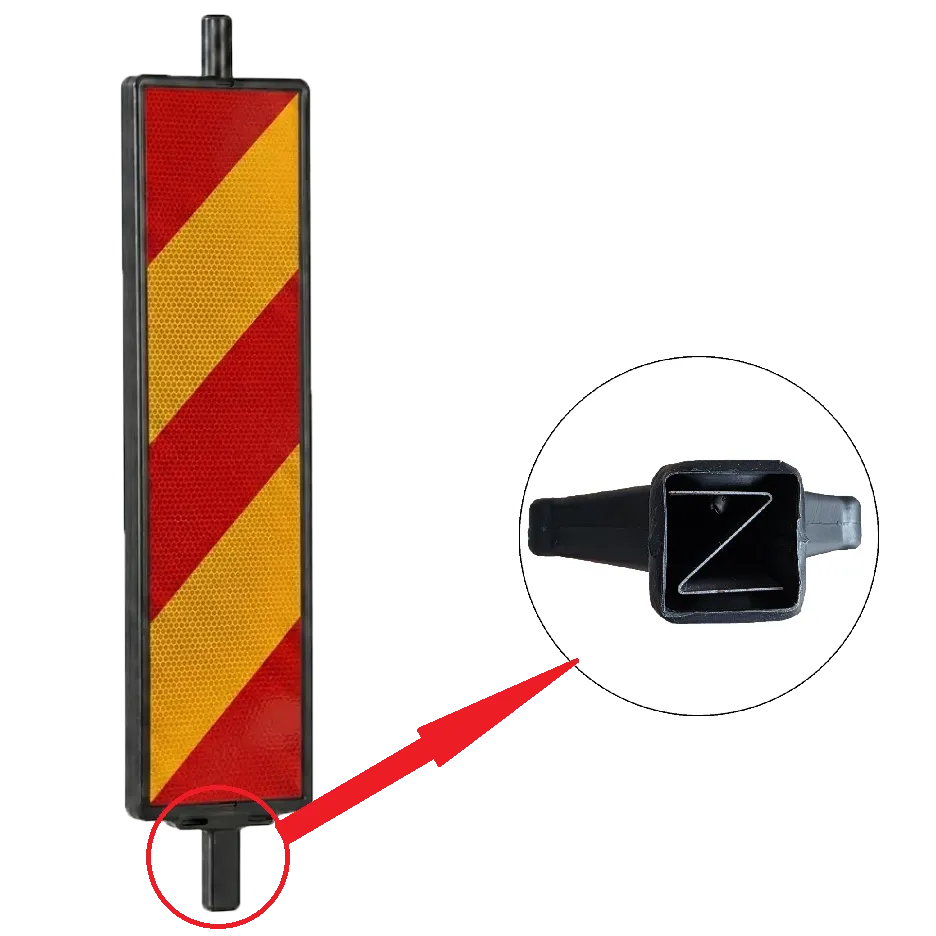 Baliză Direcțională Stânga/Dreapta cu Z metalic la baza pentru intarire (25×100 cm – CLASA II)