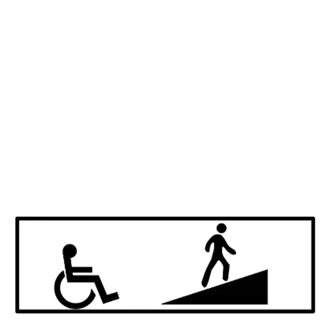 G78 - Ramp for persons with locomotor disabilities (45x20 cm - CLASS I)