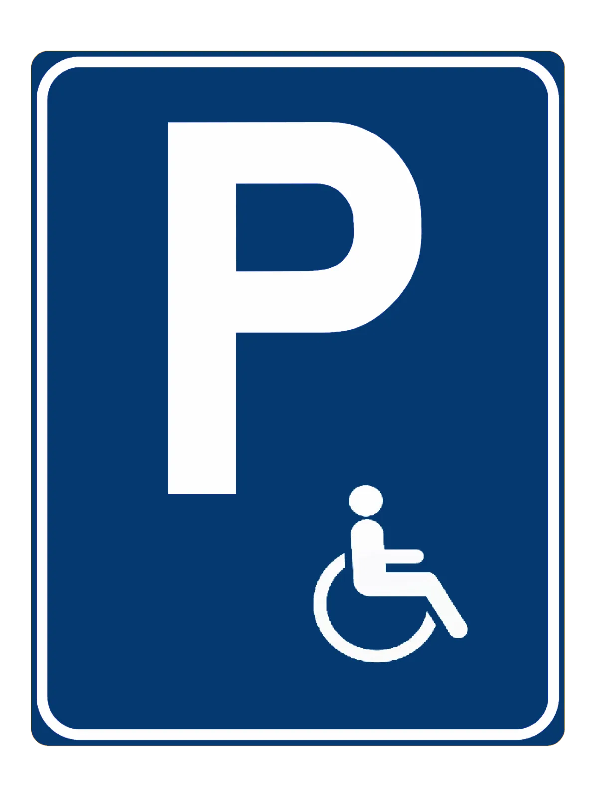 Parcare pentru persoane cu dizabilitati (50x65 cm - CLASA I)
