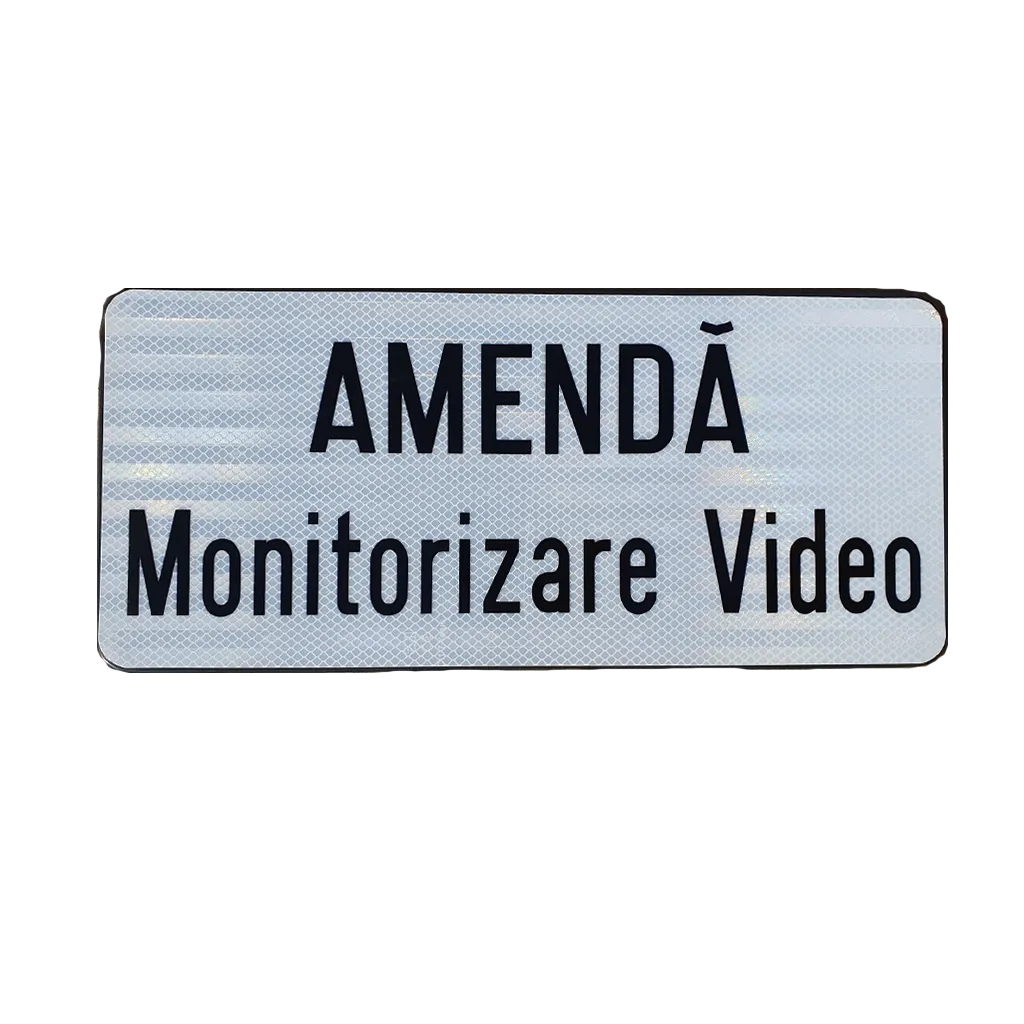 AMENDA - Monitorizare Video, indicatoare rutiere
