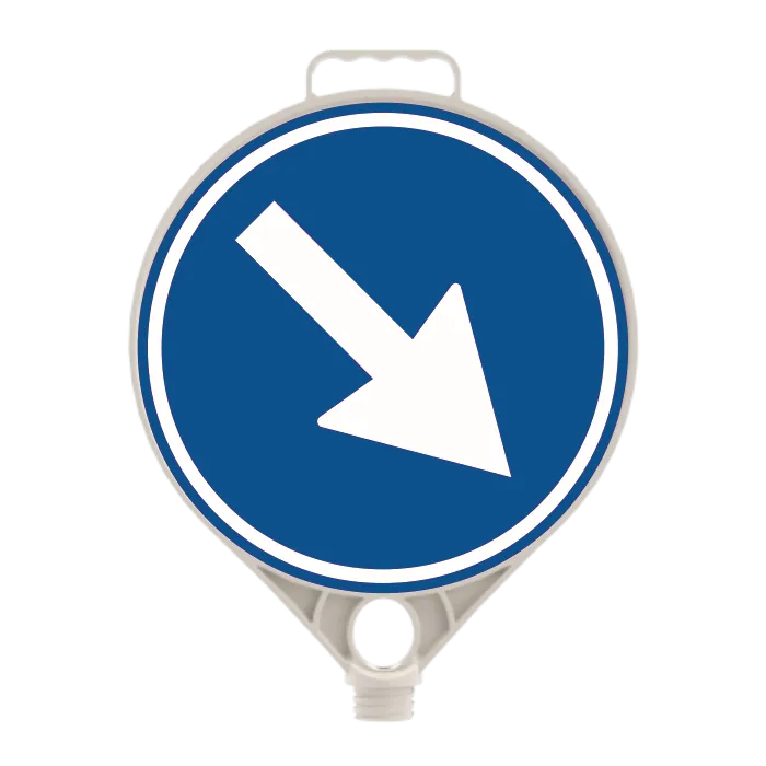 Indicator din Plastic cu Filet, Ocolire Dreapta, D-Ø28 cm
