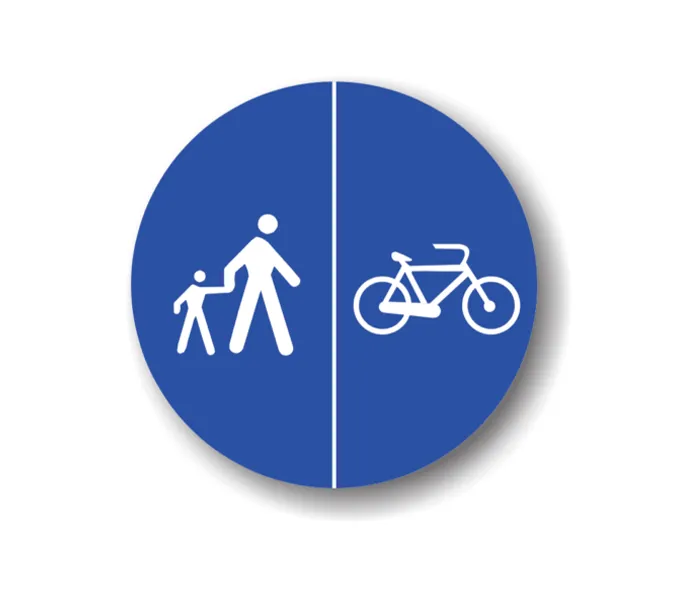 D13 - Delimitare piste pentru pietoni și biciclete (Ø60 cm - CLASA I)