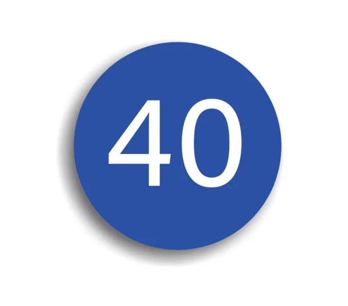 D14 - Viteză minimă obligatorie (Ø60 cm - CLASA I)