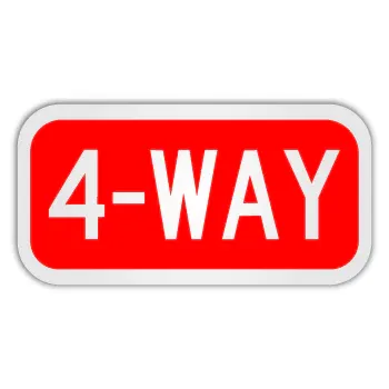 4-WAY STOP, indicatoare rutiere