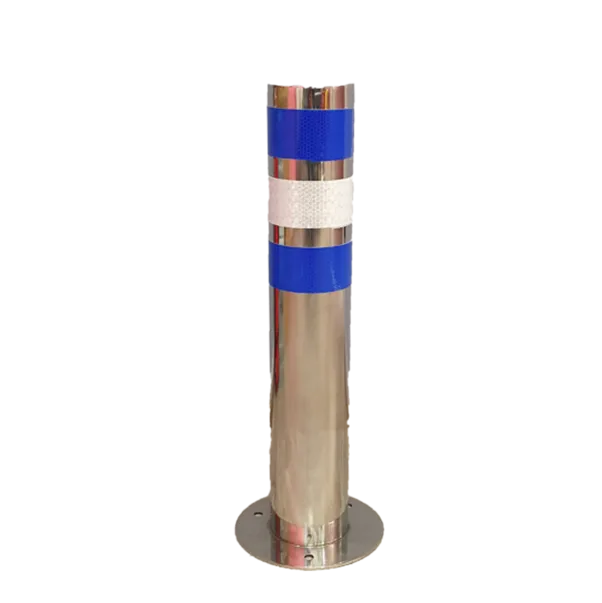 Stâlp Metalic, Inox, Ø9×50 cm