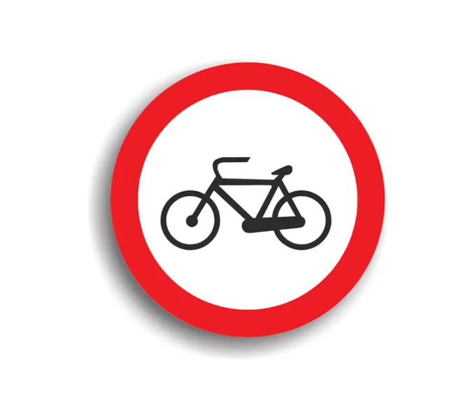 C5 - Accesul interzis bicicletelor (Ø60 cm - CLASA I)