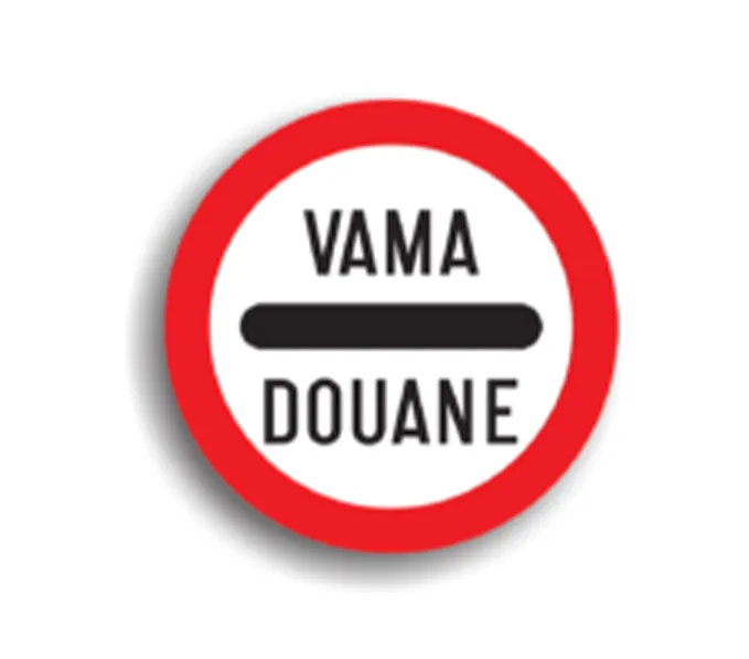 Vamă, indicatoare rutiere