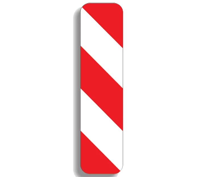 A45 - Baliză direcțională care indică ocolirea obstacolului prin partea dreaptă (25x100 cm - CLASA II)