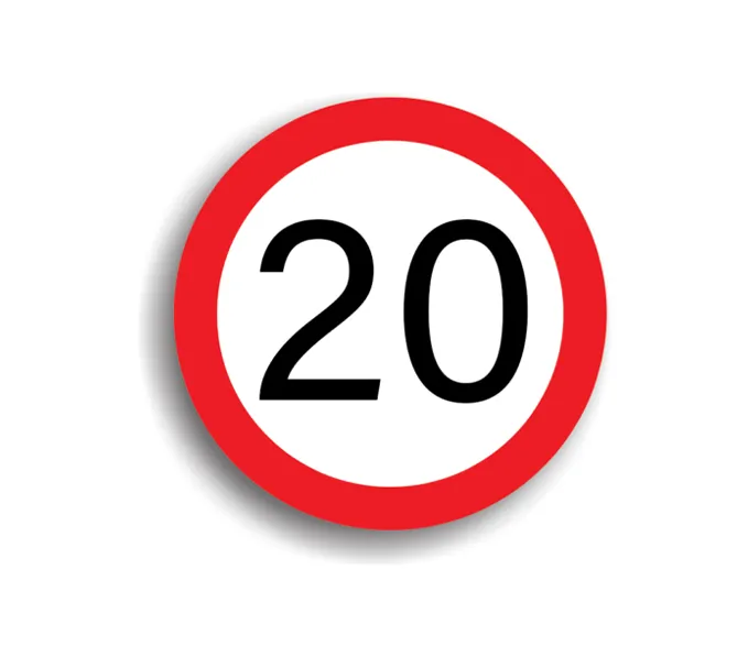 C27 - Limitare de viteză 20 km/h (Ø60 cm - CLASA I)