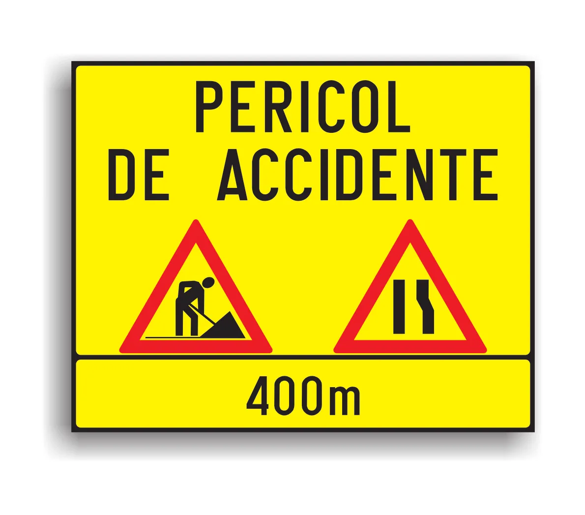 U33 - Presemnalizarea unui sector cu circulație alternantă, Dreapta (150x120 cm - CLASA I)
