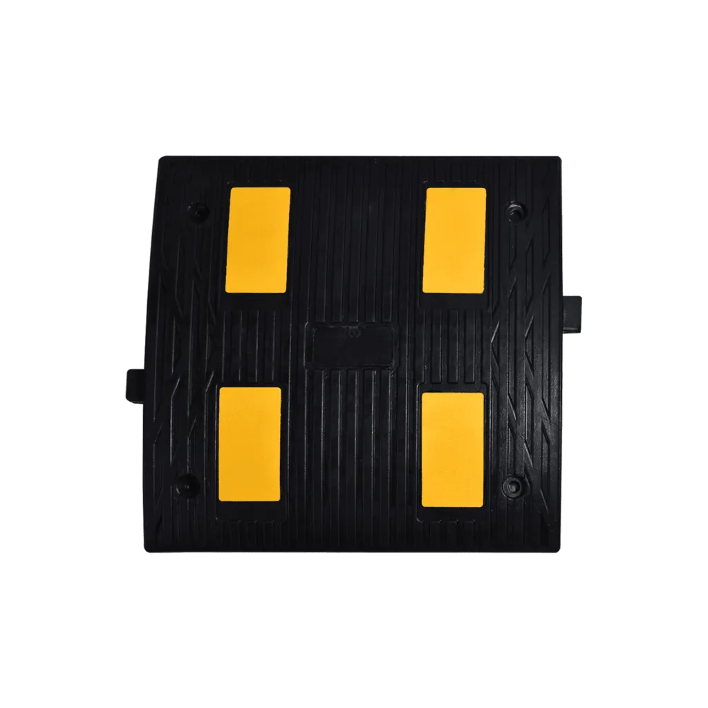 Limitator de Viteza din Cauciuc, 50x50x4 cm, 4 Reflectorizante