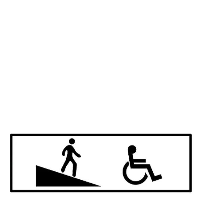 G79 - Ramp for persons with locomotor disabilities (45x20 cm - CLASS I)