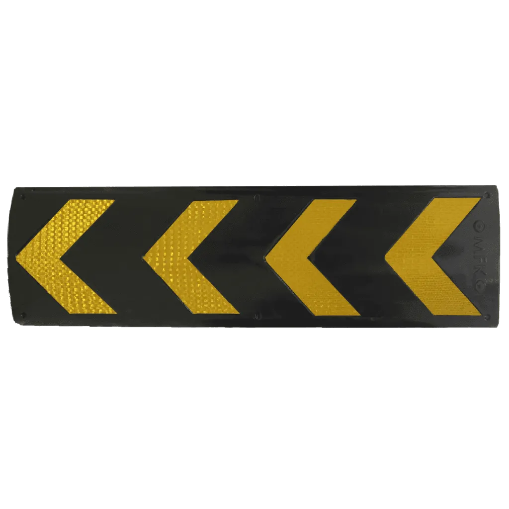 Panou Protectie Perete Parcare din Cauciuc, 80×20 cm