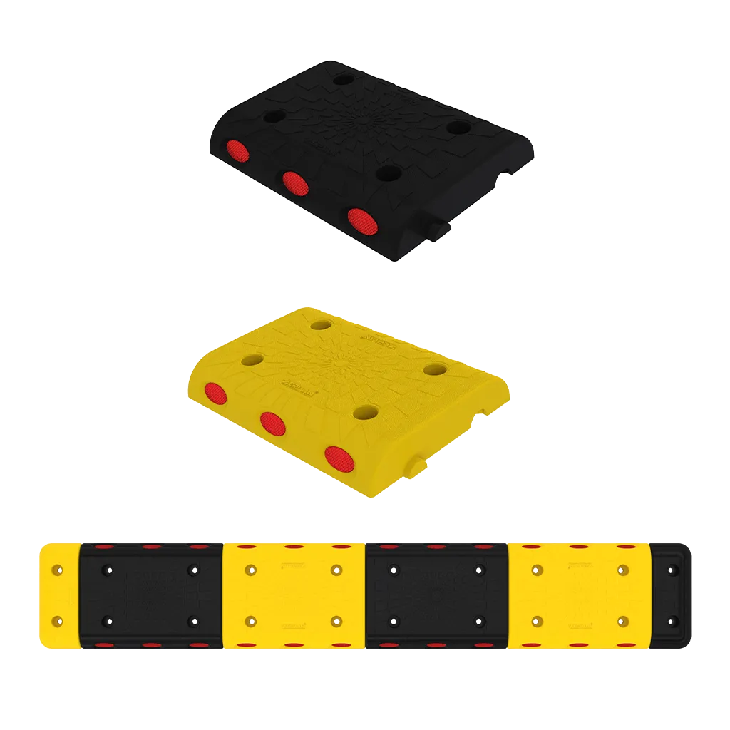 Limitator de Viteza din PPC cu Catadioptrii, 33x25x5 cm