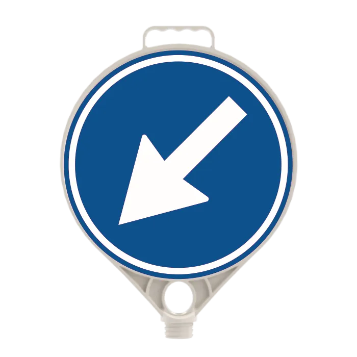 Indicator din Plastic cu Filet, Ocolire Stângă, D-Ø28 cm