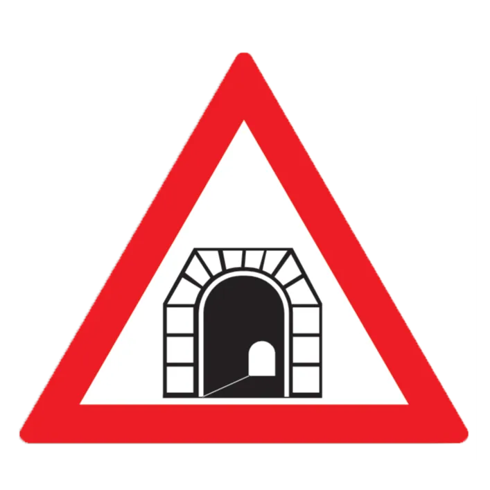Tunel, indicatoare rutiere