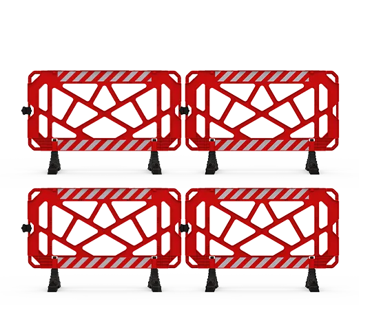 Set Bariera Modulara Roșu 150×100cm (4 buc)