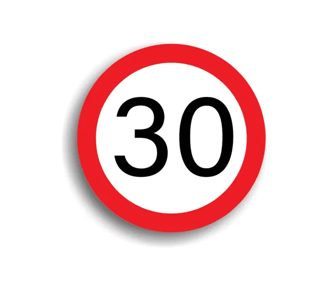 C27 - Limitare de viteză 30 km/h (Ø60 cm - CLASA I)