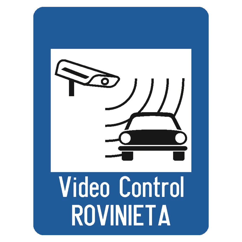 Videocontrol rovinietă, indicatoare rutiere