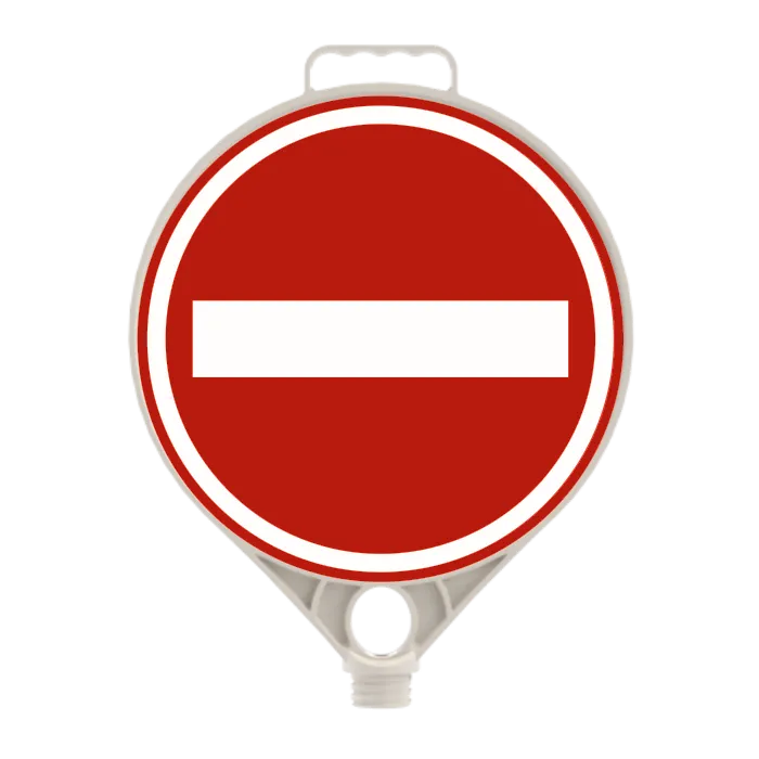 Indicator din Plastic cu Filet, Accesul Interzis, D-Ø28 cm