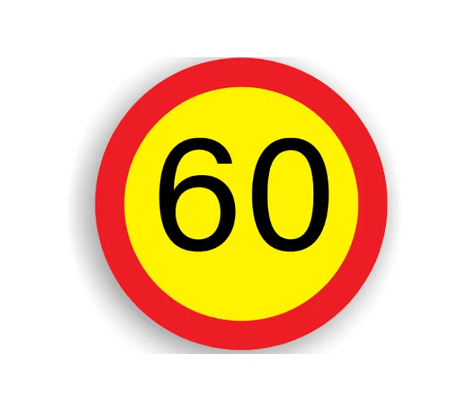 U13 - Limitare de viteză 60 km/h (Ø60 cm - CLASA I)
