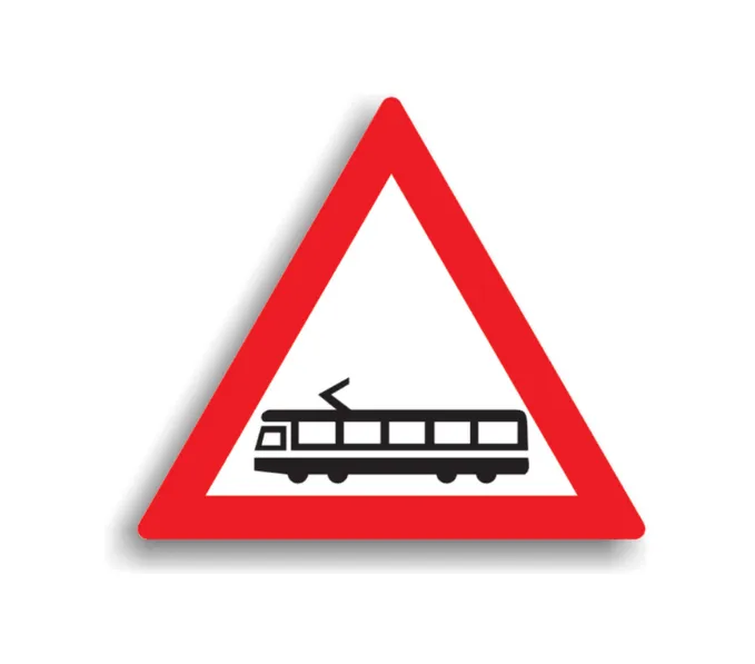 A41 - Trecere la nivel cu linii de tramvai (70 cm – CLASA I)