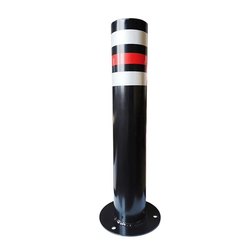 Stâlp Metalic, Fier, Negru (RAL 9017), Ø9×45 cm