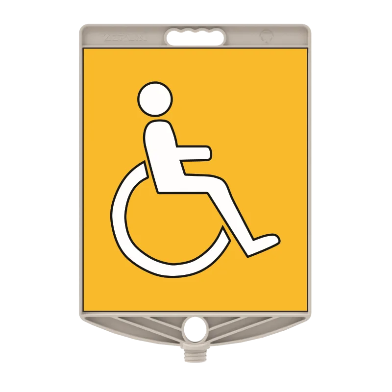Indicator din Plastic cu Filet, Parcare pentru Persoane cu Handicap 34x40 cm