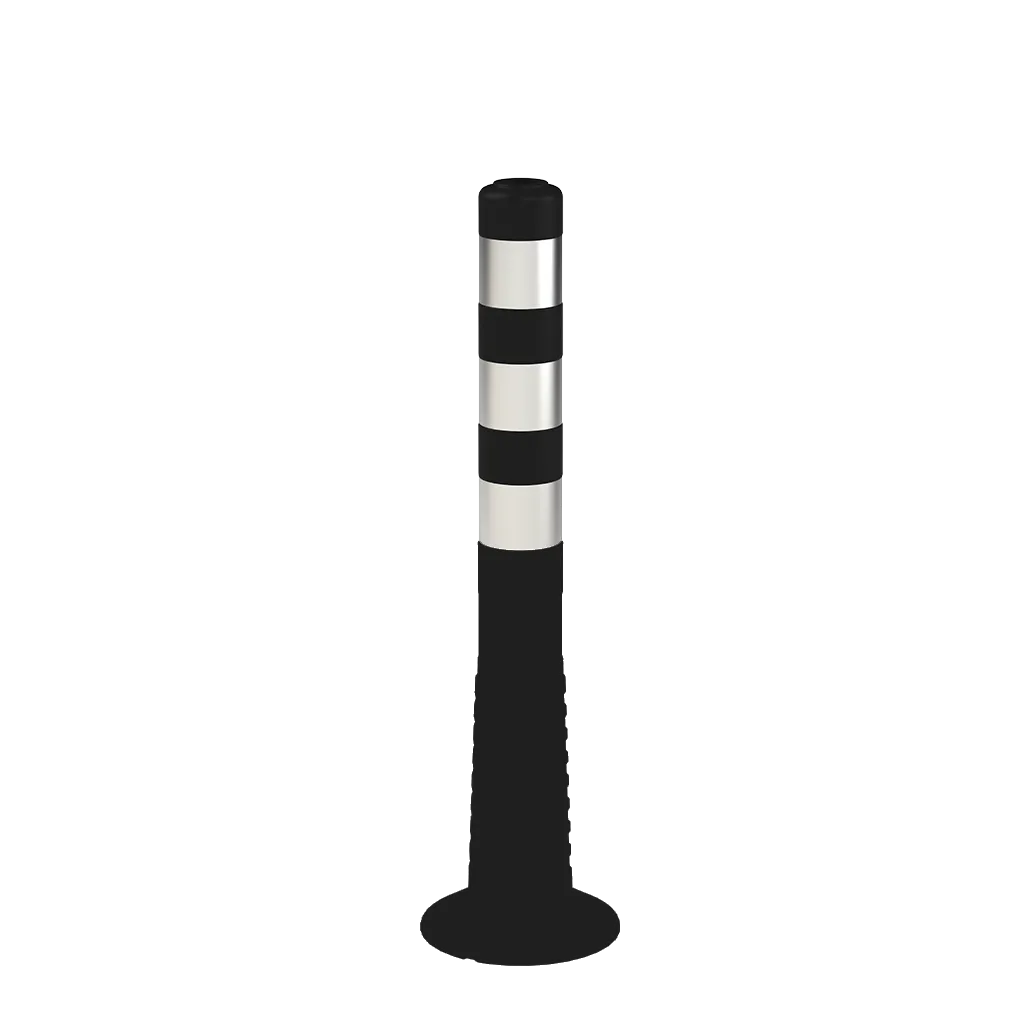 Stâlpi din Cauciuc, TPU, 75 cm, Negru