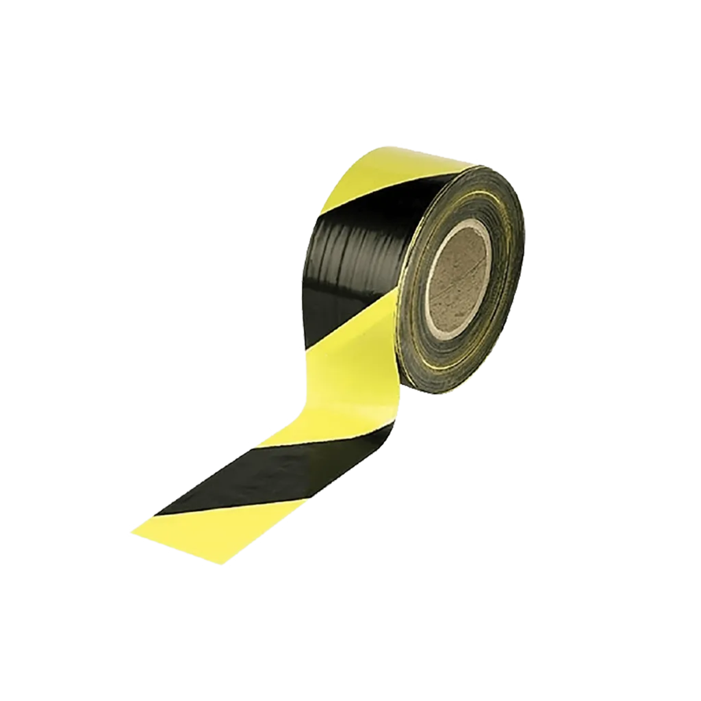 Bandă Delimitare, Galben și Negru, 6 cm x 200 M
