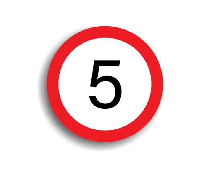 C27 - Limitare de viteză 5 km/h (Ø60 cm - CLASA I)