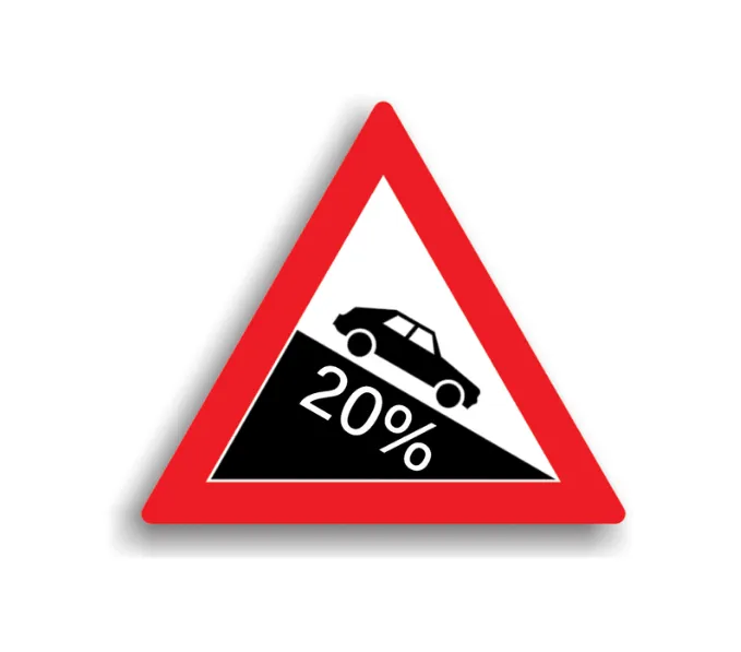 A7 - Coborăre periculoasă 20% (70 cm - CLASA I)