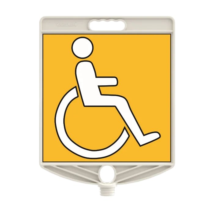 Indicator din Plastic cu Filet, Parcare pentru Persoane cu Handicap 30x30 cm