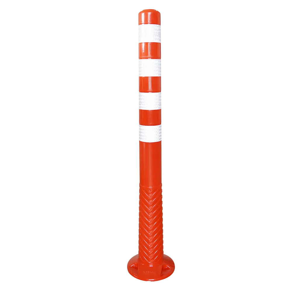 Stalpi Delimitare Flexibili, PE, 100 cm, Portocaliu
