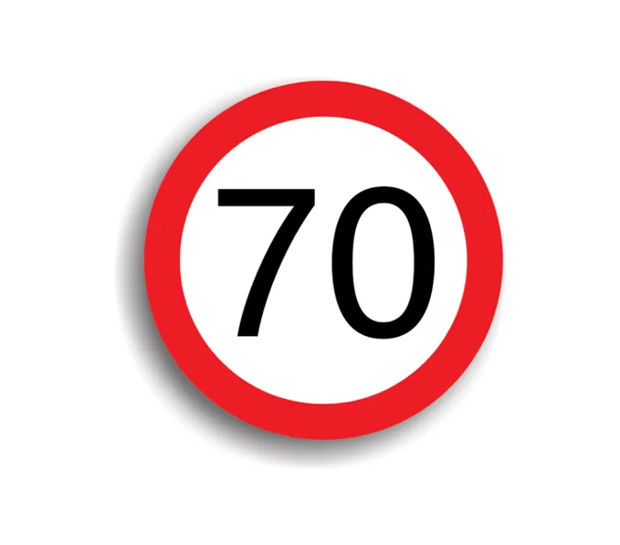 C27 - Limitare de viteză 70 km/h (Ø60 cm - CLASA I)