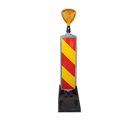 Set Baliză Reflectorizantă cu Baza de 28 Kg cu Lampa Solara si Adaptor