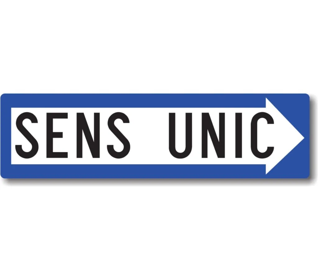 G5 - Sens unic, Dreapta (120x33 cm - CLASA I)