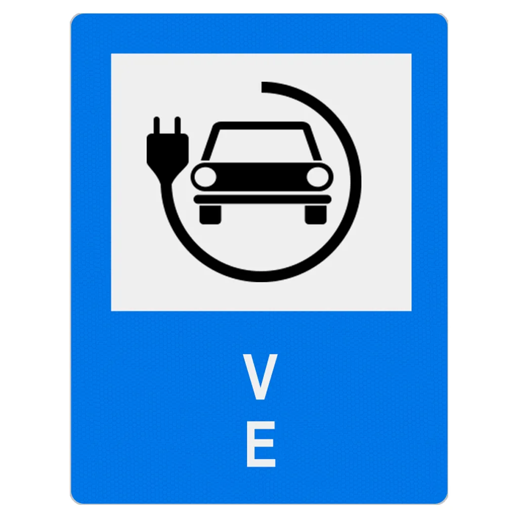 G19 - Stație de alimentare pentru mașini electrice (50x65 cm - CLASA I)
