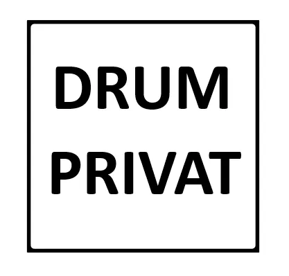 Drum Privat, indicatoare rutiere