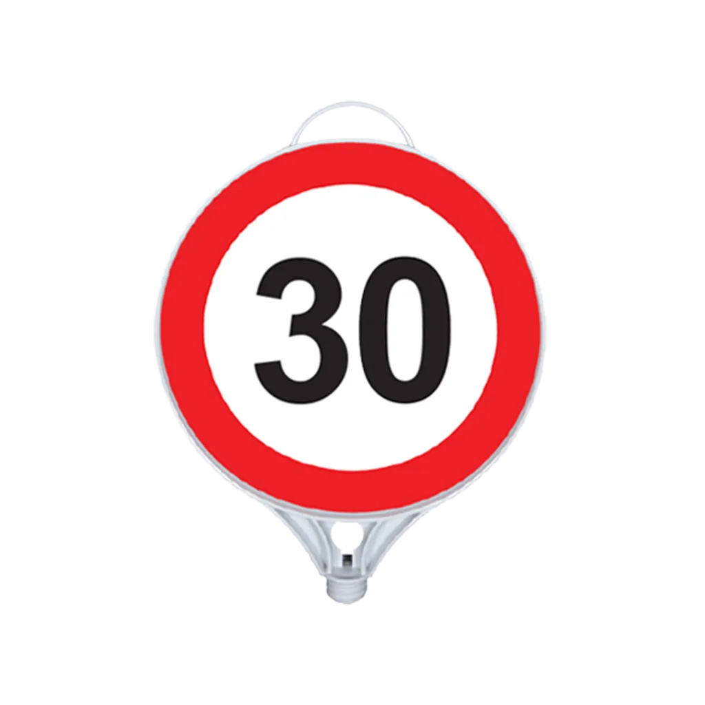 Indicator din Plastic cu Filet, Limitare de Viteză 30 Km/h, D-Ø28 cm