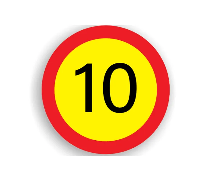U13 - Limitare de viteză 10 km/h (Ø60 cm - CLASA I)